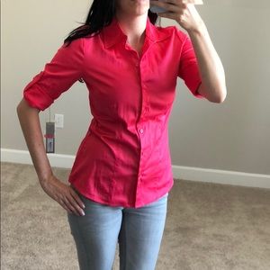 BRAND NEW with tags- Pink Button Down Dress Shirt